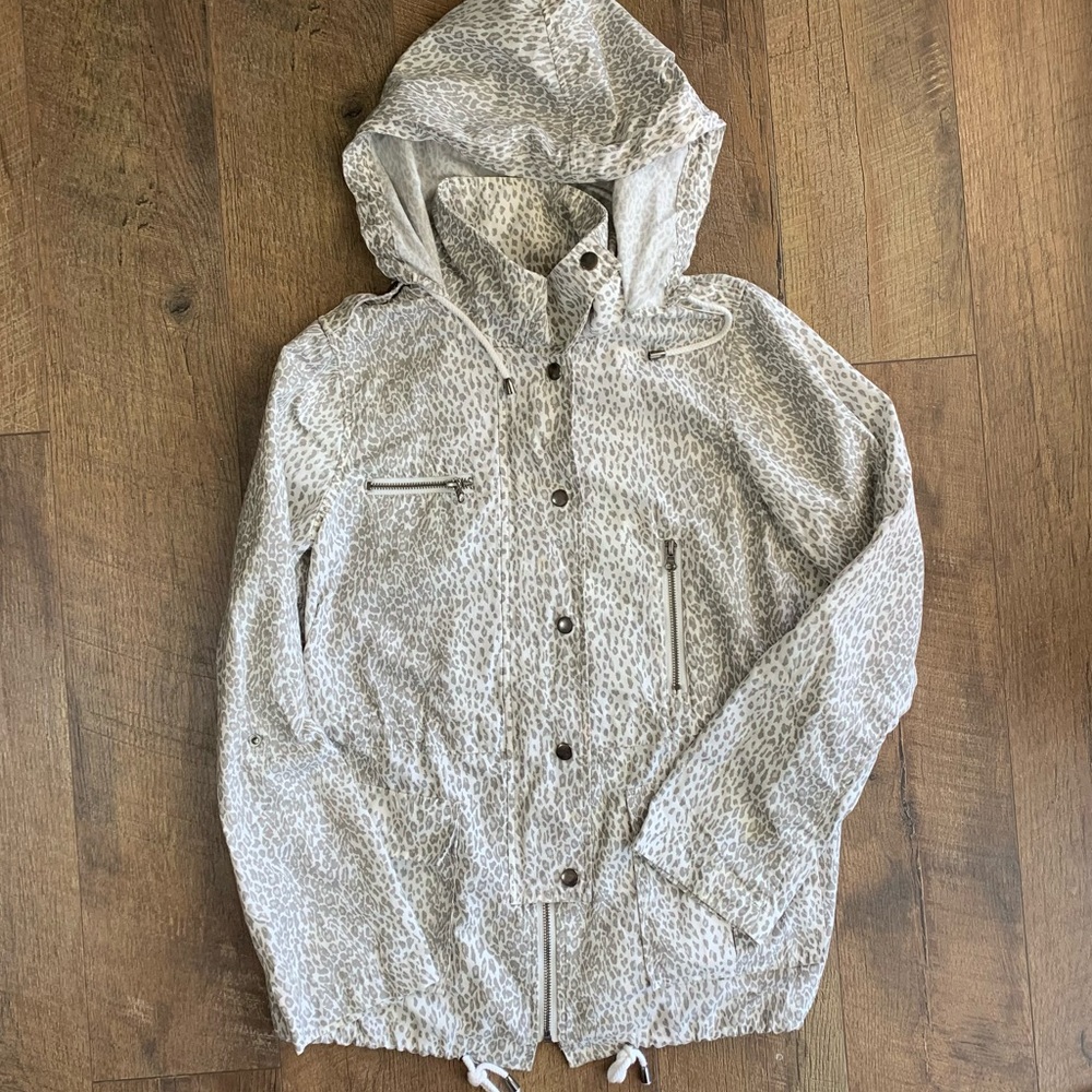 Joie Barker A’ Leopard Print Jacket Size S - image 3